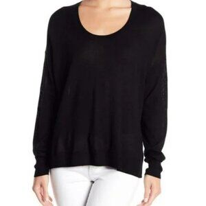 Madewell‎ Southstar Black Lightweight Pullover Sweater Merino Wool Blend Size S